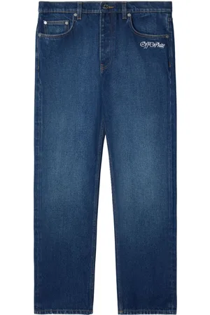 OFF-WHITE Script Tapered-Jeans