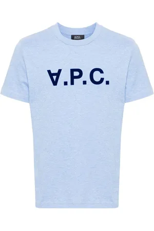 A.P.C. T-Shirt mit beflocktem Logo