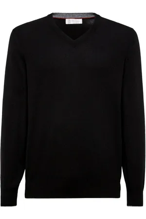 Brunello Cucinelli Kaschmirpullover mit V-Ausschnitt