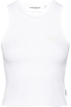 Chocoolate Tanktop mit Logo-Patch