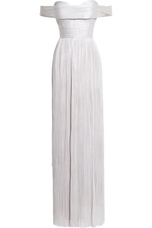 MARIA LUCIA HOHAN Plissiertes Theia Abendkleid