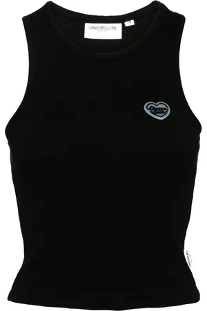 Chocoolate Tanktop mit Logo-Patch