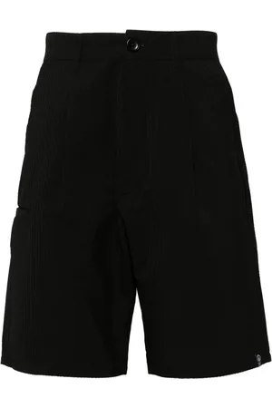 Izzue Gerade Shorts mit Logo-Stickerei