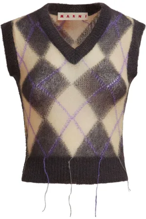 Marni Stricktop mit Karomuster