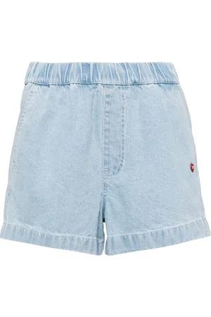 Chocoolate Shorts mit hohem Bund und Logo-Patch