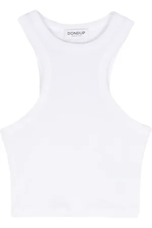 Dondup Fein geripptes Cropped-Tanktop