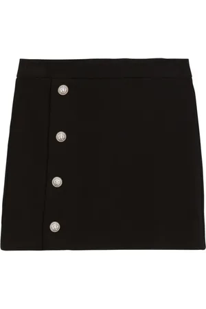 Balmain Minirock mit Logo-Prägung