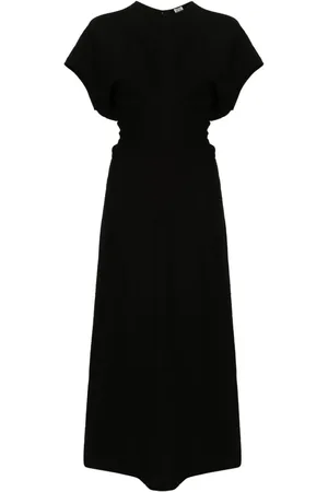Totême Plissiertes Midikleid