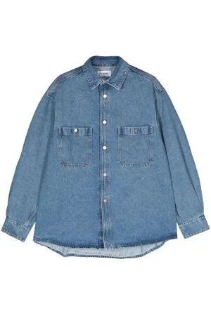 Hed Mayner Jeanshemd mit klassischem Kragen