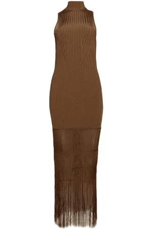 Khaite Zare Maxikleid aus geripptem Strick