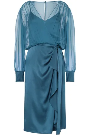 Alberta Ferretti Midikleid mit Overlay