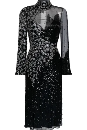 Jenny Packham Starman Midikleid mit Pailletten
