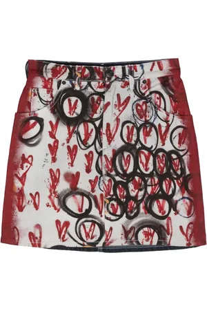 Charles Jeffrey Loverboy Exclusive Painted Art Jeansrock