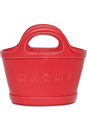 Marni Tropicallia Beuteltasche mit Logo-Stickerei