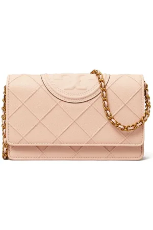 Tory Burch Fleming Soft Portemonnaie aus strukturiertem Leder