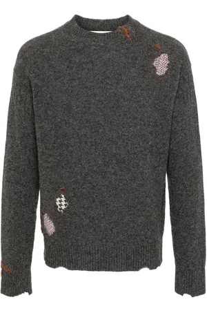 Marni Shetland Pullover mit Distressed-Detail