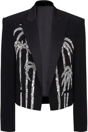 Balmain Sakko mit Palmen-Print