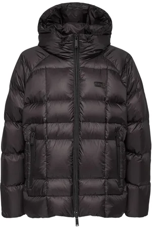 Dsquared2 Gefütterte Kapuzenjacke mit Logo-Patch