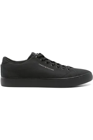 Tommy Hilfiger Canvas-Sneakers mit Logo-Patch