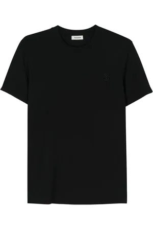 Sandro T-Shirt mit Logo-Stickerei