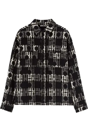 Palm Angels Hemd mit Monogrammmuster