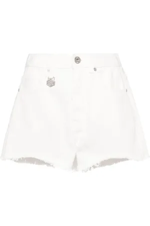 Chocoolate Jeans-Shorts mit offenem Saum