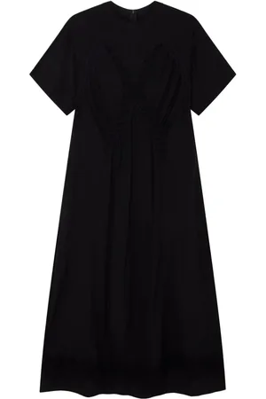 Stella McCartney Seiden-Maxikleid mit Spitzeneinsätzen