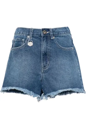 Chocoolate Jeans-Shorts mit offenem Saum