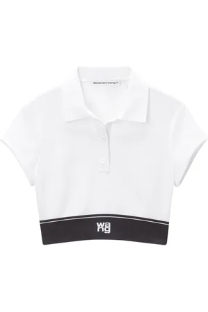 Alexander Wang Cheerleader Cropped-Poloshirt