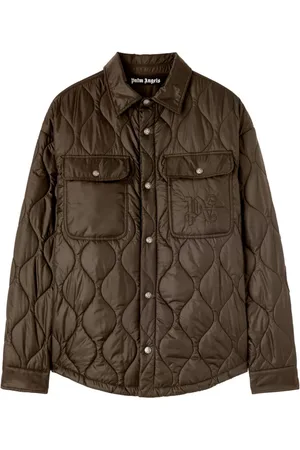 Palm Angels Gesteppte Jacke mit Logo-Stickerei