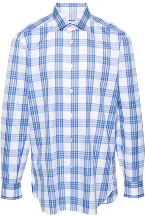 Kiton Hemd mit Karomuster