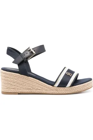 Tommy Hilfiger Wedge-Espadrilles mit TH-Schild 65mm