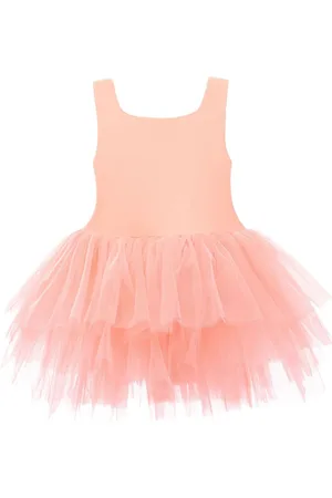 Mimi Tutu Ärmelloses Tüllkleid mit eckigem Ausschnitt
