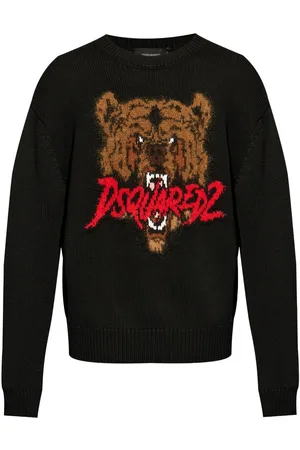 Dsquared2 Intarsien-Pullover mit Logo