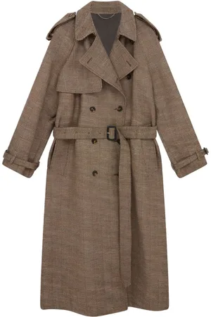 Stella McCartney Trenchcoat mit Fischgrätenmuster