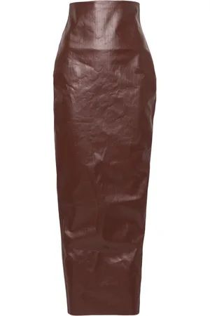 Rick Owens Beschichteter Pillar Maxirock