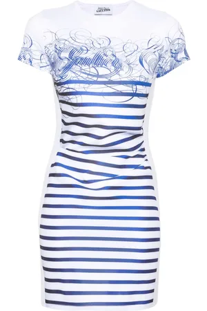Jean Paul Gaultier Gestreiftes Minikleid