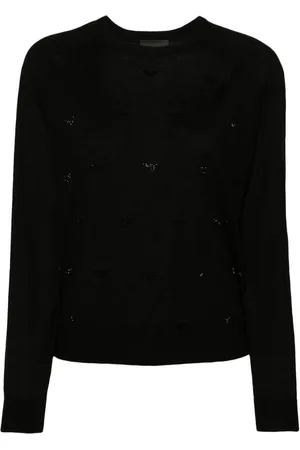 Emporio Armani Pullover mit Strassverzierung