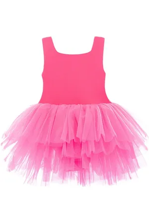 Mimi Tutu Ärmelloses Tüllkleid mit eckigem Ausschnitt