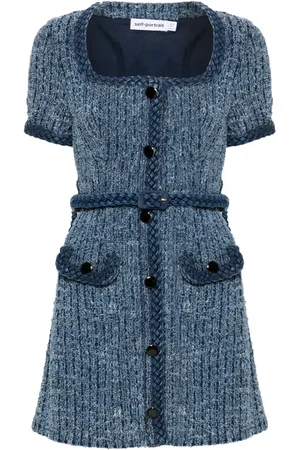 Self-Portrait Bouclé-Minikleid