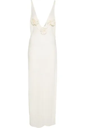 MAGDA BUTRYM Maxikleid mit Blumenapplikation