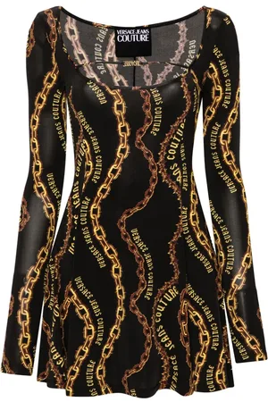 VERSACE Minikleid mit Ketten-Print