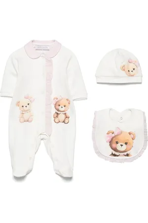 MONNALISA Strampler-Set mit Teddy-Print