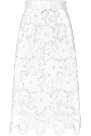 Dolce & Gabbana Rock mit blumiger Stickerei