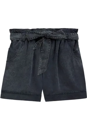 Marant Etoile Jeans-Shorts mit Paperbag-Taille