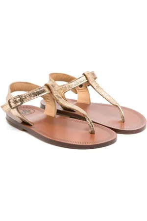 PèPè Metallic-Sandalen mit T-Riemen