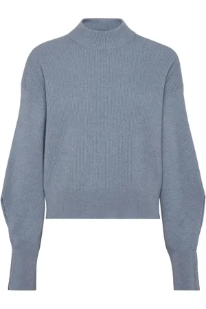 Brunello Cucinelli Kaschmirpullover mit Stehkragen
