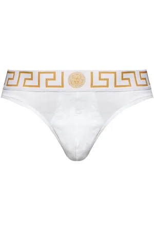 VERSACE Greca Slip aus Baumwollstretch