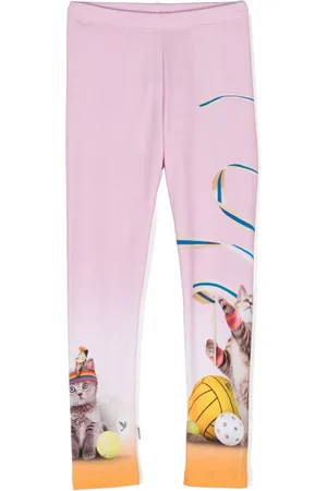 Molo Leggings mit Katzen-Print