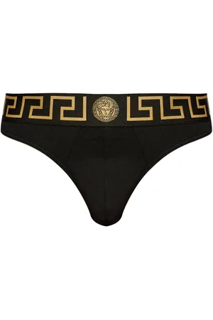 VERSACE Greca Slip aus Baumwollstretch